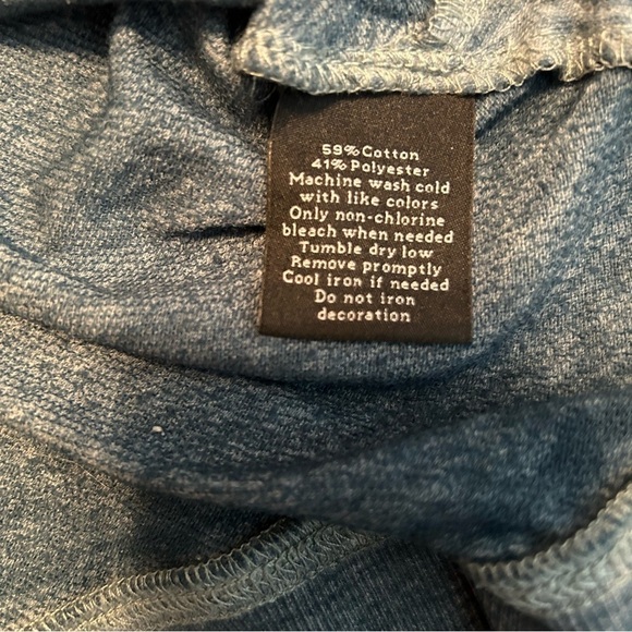 Rock & Republic Long Sleeve Studded Heather Green High Low Top Sz. M - Picture 9 of 10